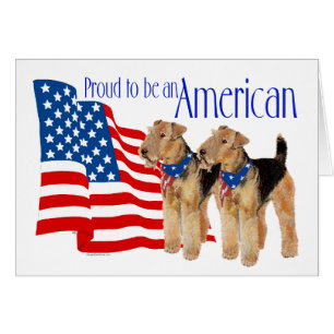 Patriottische Amerikaanse Airedales