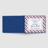 Patriottische Amerikaanse AMERICA MAP Custom Scrip Gastenboek (Volledig)