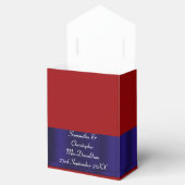 Patriottische Amerikaanse bruiloft Bedankdoosjes (Geopend)