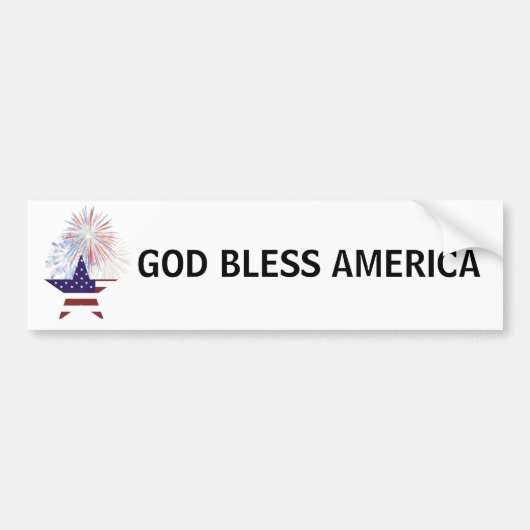 Patriottische Amerikaanse Bumpersticker (Voorkant)