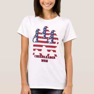 Patriottische Amerikaanse cheerleader T-shirt