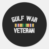 Patriottische Amerikaanse creaties van Revinct Des Ronde Sticker (Voorkant)