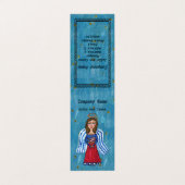 Patriottische Amerikaanse folk Art Angle Flag Star Visitekaartjes (Buitenkant ongevouwen)