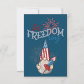 Patriottische Amerikaanse Gnomen Onafhankelijkheid Kaart (Achterkant)