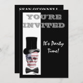 Patriottische Amerikaanse gotische steampunk sched Kaart (Voorkant / Achterkant)