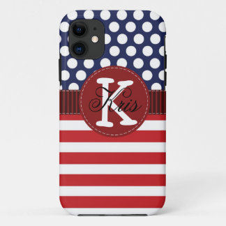 Patriottische Amerikaanse iPhone Case Persoonlijk