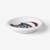 Patriottische/Amerikaanse Kerstman Papieren Kommen (Gebogen)