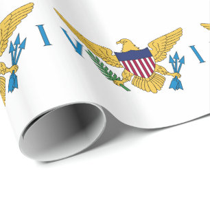 Patriottische Amerikaanse Maagdeneilanden Vlag Cadeaupapier