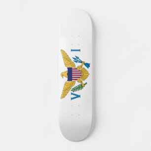 Patriottische Amerikaanse Maagdeneilanden Vlag Skateboard