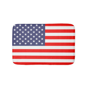 Patriottische Amerikaanse niet de misstapbadmat Badmat