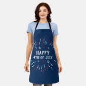 Patriottische Amerikaanse Onafhankelijkheidsdag 4 Schort (Gedragen)