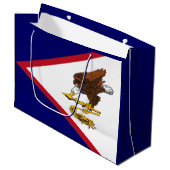 Patriottische Amerikaanse Samoa Flag Groot Cadeauzakje (Voorkant Gekanteld)