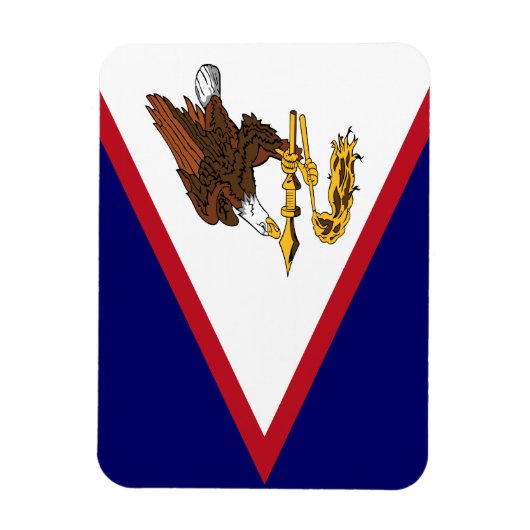 Patriottische Amerikaanse Samoa Flag Magneet (Verticaal)