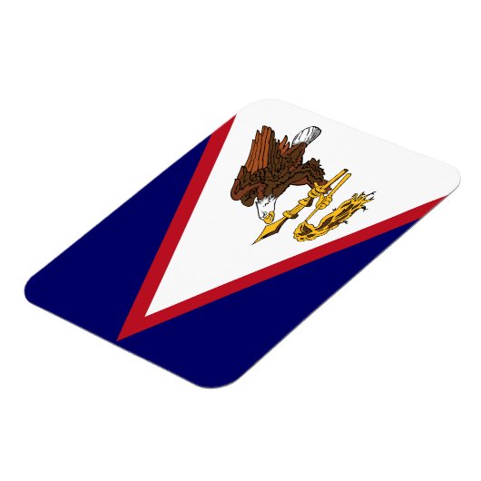 Patriottische Amerikaanse Samoa Flag Magneet (Linkerzijde)