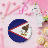 Patriottische Amerikaanse Samoa Flag Papieren Bordje (Feest)