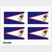 Patriottische Amerikaanse Samoa Flag Rechthoekige Sticker (Vel)