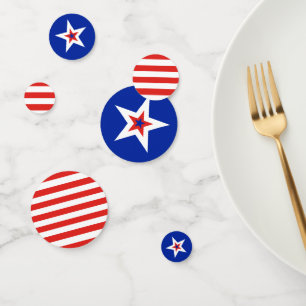 Patriottische Amerikaanse sterren en stripes Confetti