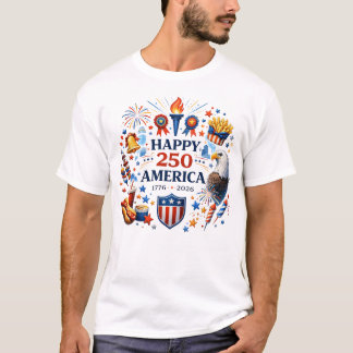 Patriottische Amerikaanse trots Adelaar viering T-shirt