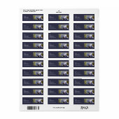 Patriottische Amerikaanse Veteran Art Return Label (Full Sheet)