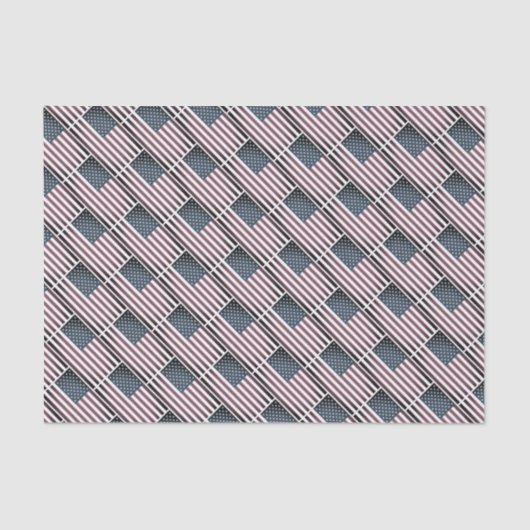 Patriottische Amerikaanse vlag 4 juli geschenkpapi Tissuepapier (Voorkant)