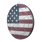 Patriottische Amerikaanse vlag aangepaste dartboa Dartbord (Voorkant Rechts)