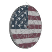 Patriottische Amerikaanse vlag aangepaste dartboa Dartbord (Voorkant Links)