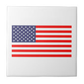 Patriottische Amerikaanse vlag aangepaste keramisc Tegeltje (Voorkant)