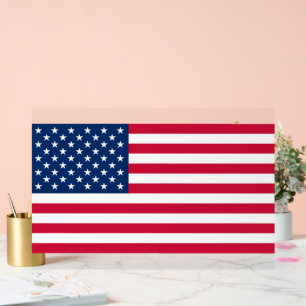 Patriottische Amerikaanse Vlag Acryl Bord