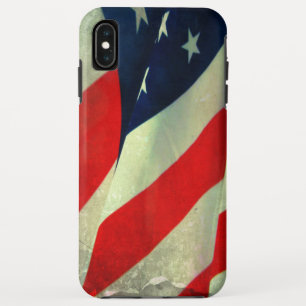 Patriottische Amerikaanse vlag Apple iPhone XS Max Hoesje