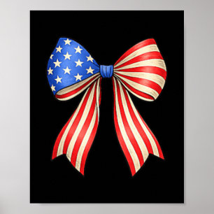 Patriottische Amerikaanse Vlag Boog Minimalistisch Poster
