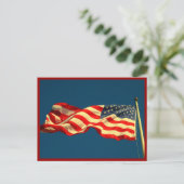 Patriottische Amerikaanse vlag Briefkaart (Staand voorkant)