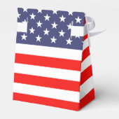 Patriottische Amerikaanse vlag bruiloft partij gun Bedankdoosjes (Achterkant)