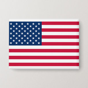 Patriottische Amerikaanse vlag Button