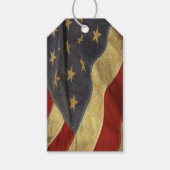 Patriottische Amerikaanse vlag Cadeaulabel (Voorkant)