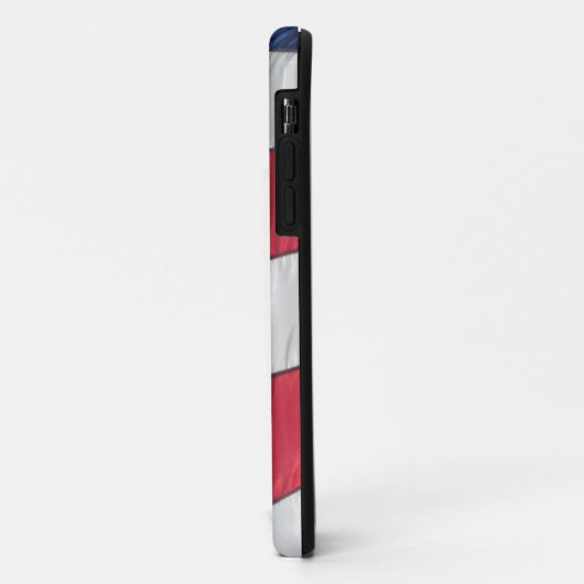 Patriottische Amerikaanse vlag Case-Mate iPhone Case (Achterkant/links)