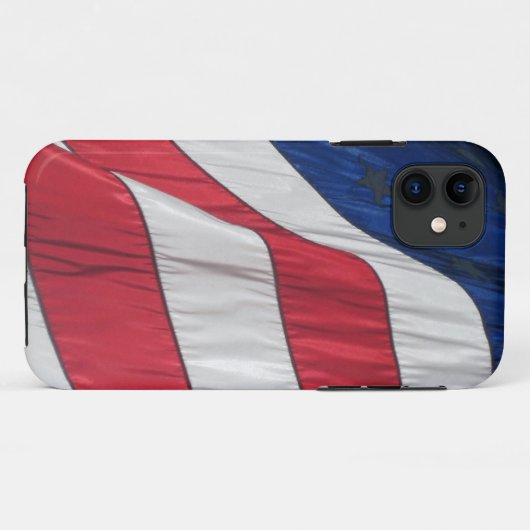 Patriottische Amerikaanse vlag Case-Mate iPhone Case (Achterkant (horizontaal))