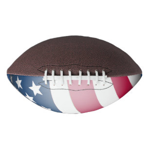 Patriottische Amerikaanse vlag, Cool Fun Wereldbol American Football