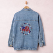 Patriottische Amerikaanse vlag Denim Jacket (Hangar)