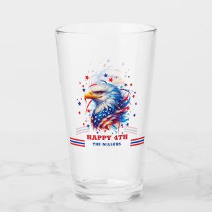 Patriottische Amerikaanse vlag Eagle Glas