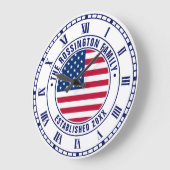 Patriottische Amerikaanse vlag Familienaam Datum v Grote Klok (Hoek)