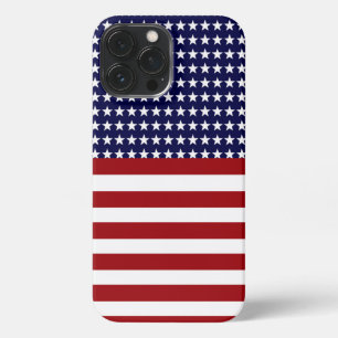 Patriottische Amerikaanse vlag geïnspireerd iPhone 13 Pro Max Hoesje