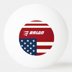 Patriottische Amerikaanse vlag gepersonaliseerd Pingpongballen