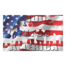 Patriottische Amerikaanse vlag God zegene Amerika