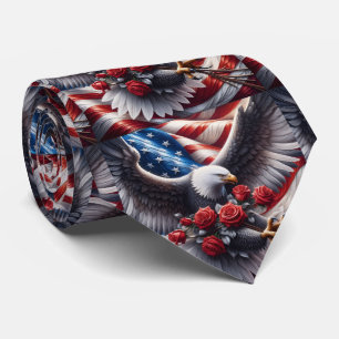 Patriottische Amerikaanse Vlag Halsband Stropdas