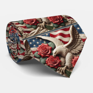 Patriottische Amerikaanse Vlag Halsband Stropdas
