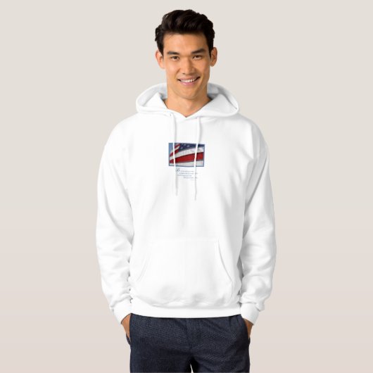 Patriottische, Amerikaanse vlag Hoodie (Voorkant volledig)