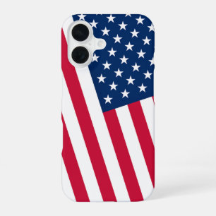 Patriottische Amerikaanse vlag iPhone Case 16 Hoesje