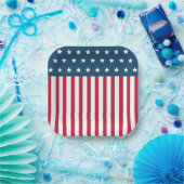 Patriottische Amerikaanse Vlag Juli 4th Papier Bor Papieren Bordje (Feest)