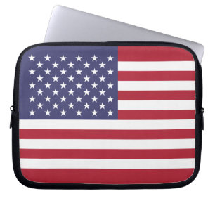 Patriottische Amerikaanse vlag laptophoes Laptop Sleeve