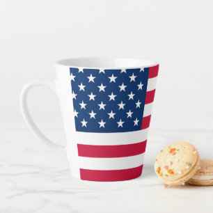 Patriottische Amerikaanse Vlag Latte Mok Gift